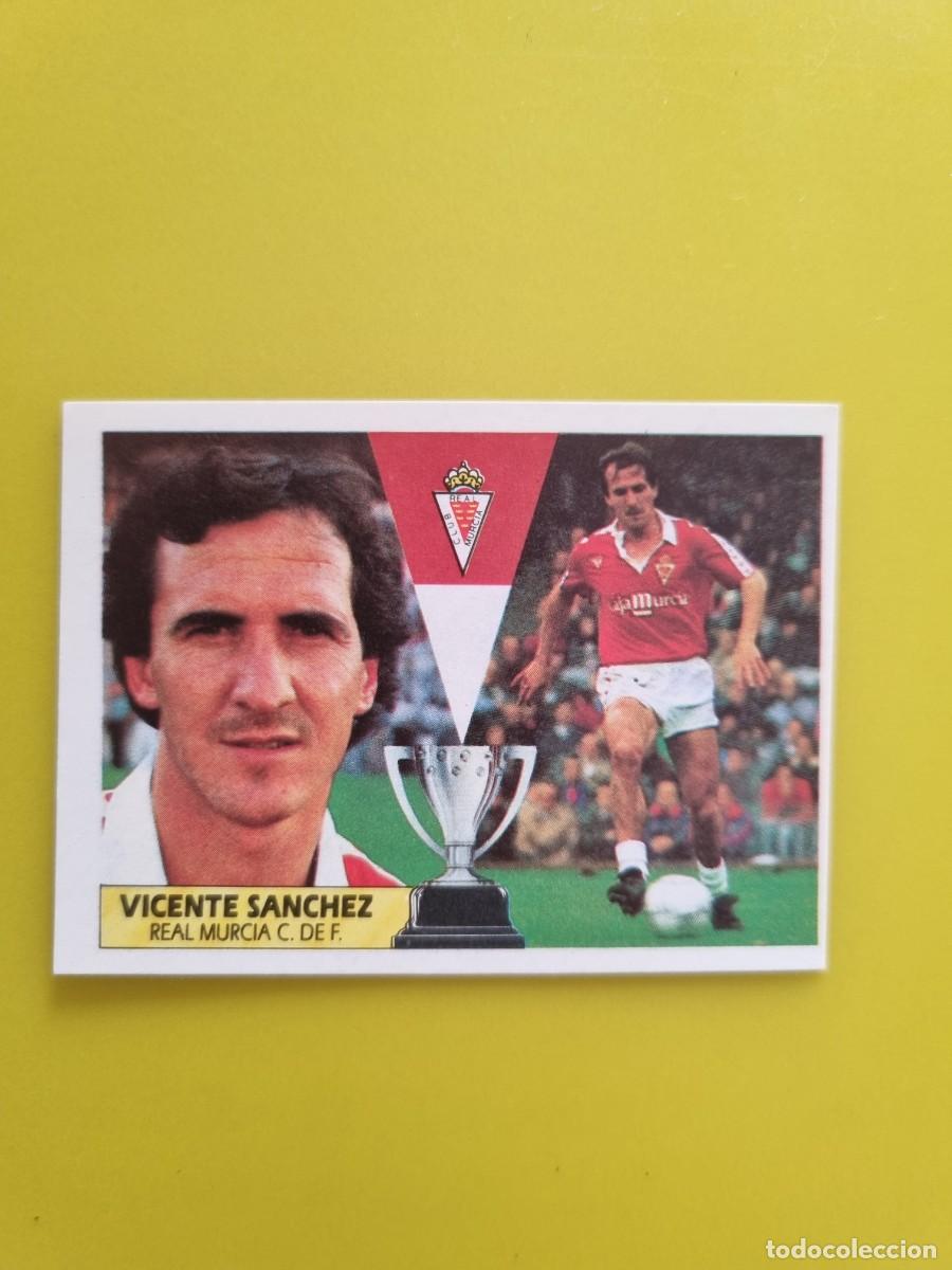 Cromos de f&uacute;tbol: CROMO LIGA ESTE 87 88 1987 1988 NUNCA PEGADO SIN PEGAR VICENTE SANCHEZ REAL MURCIA AR1026