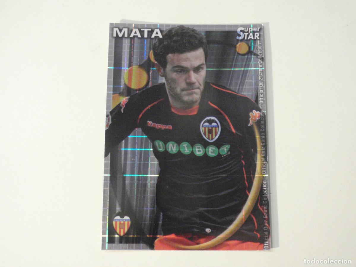 Cromos de f&uacute;tbol: 80 MATA Valencia SUPERSTAR CUADROS. MUNDICROMO 2010 2011. LAS FICHAS QUIZ DE LA LIGA 10 11