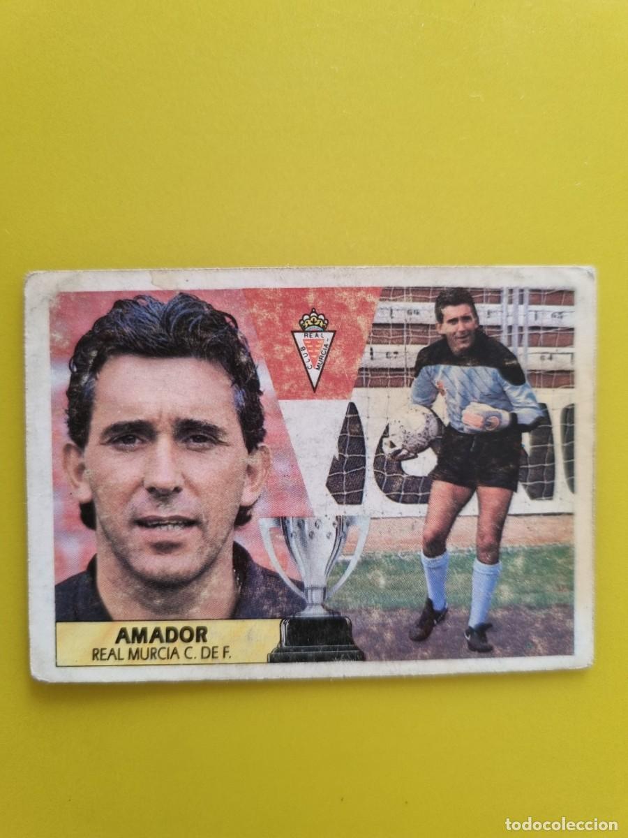Cromos de f&uacute;tbol: CROMO LIGA ESTE 87 88 1987 1988 NUNCA PEGADO SIN PEGAR AMADOR LEER REAL MURCIA AR1026