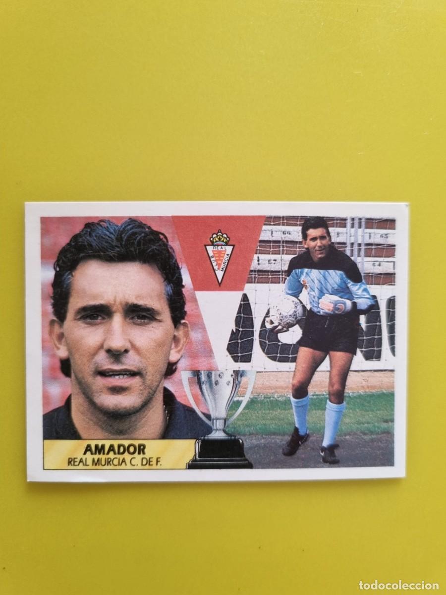Cromos de f&uacute;tbol: CROMO LIGA ESTE 87 88 1987 1988 NUNCA PEGADO SIN PEGAR AMADOR REAL MURCIA AR1026