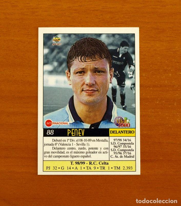 Cromos de f&uacute;tbol: Celta de Vigo - N&ordm; 88, Penev - Baja - Mundicromo Las Fichas de la Liga 1999-2000, 99-00 -Mundi Cromo