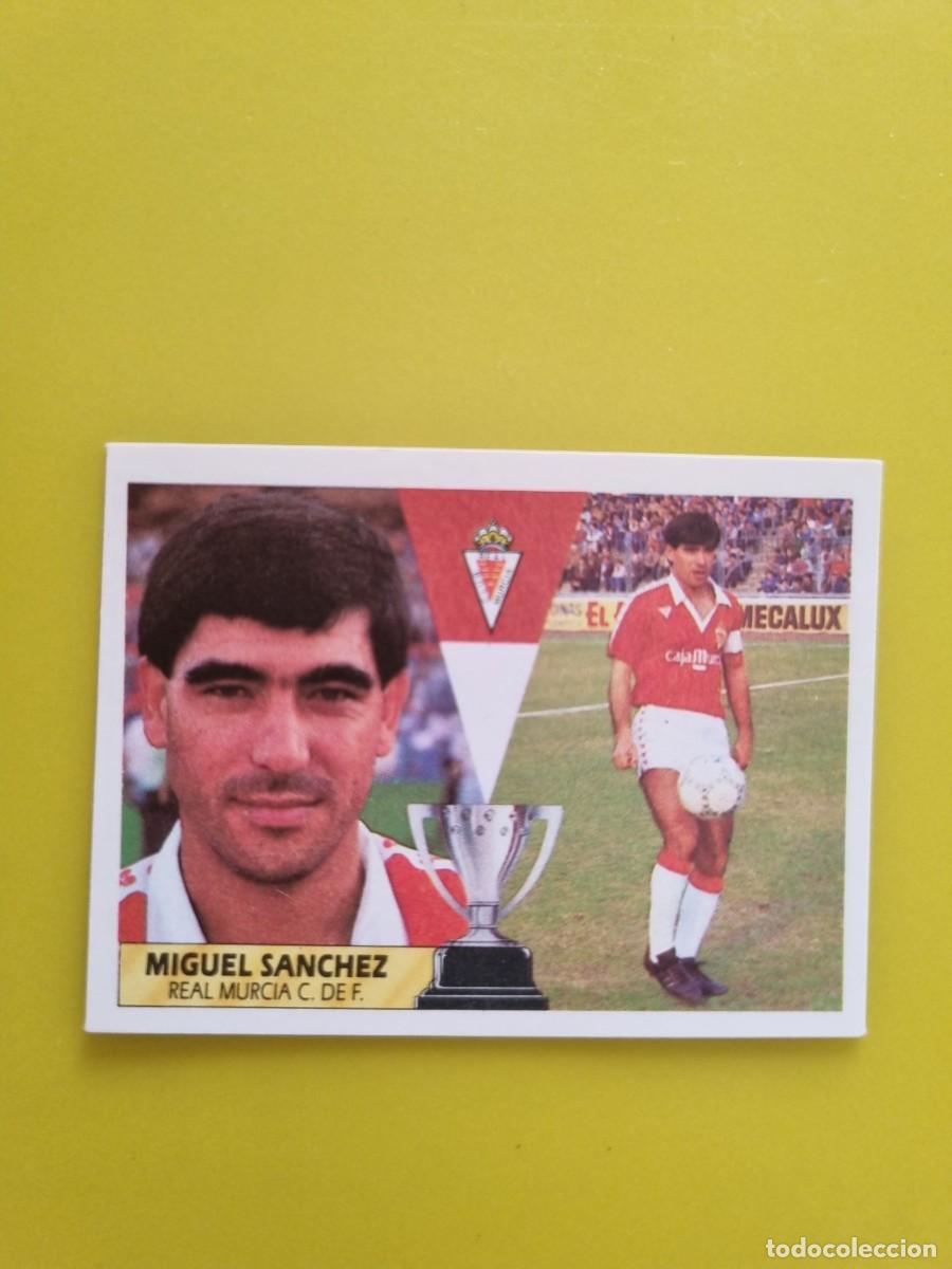 Cromos de f&uacute;tbol: CROMO LIGA ESTE 87 88 1987 1988 NUNCA PEGADO SIN PEGAR MIGUEL SANCHEZ REAL MURCIA AR1026