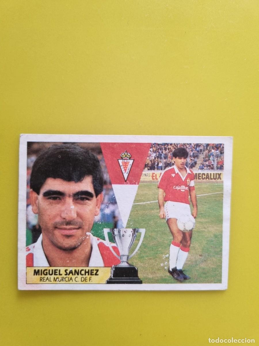 Cromos de f&uacute;tbol: CROMO LIGA ESTE 87 88 1987 1988 NUNCA PEGADO SIN PEGAR MIGUEL SANCHEZ REAL MURCIA AR1026
