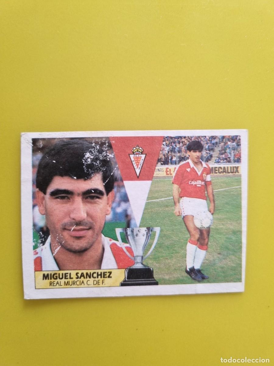 Cromos de f&uacute;tbol: CROMO LIGA ESTE 87 88 1987 1988 NUNCA PEGADO SIN PEGAR MIGUEL SANCHEZ REAL MURCIA AR1026