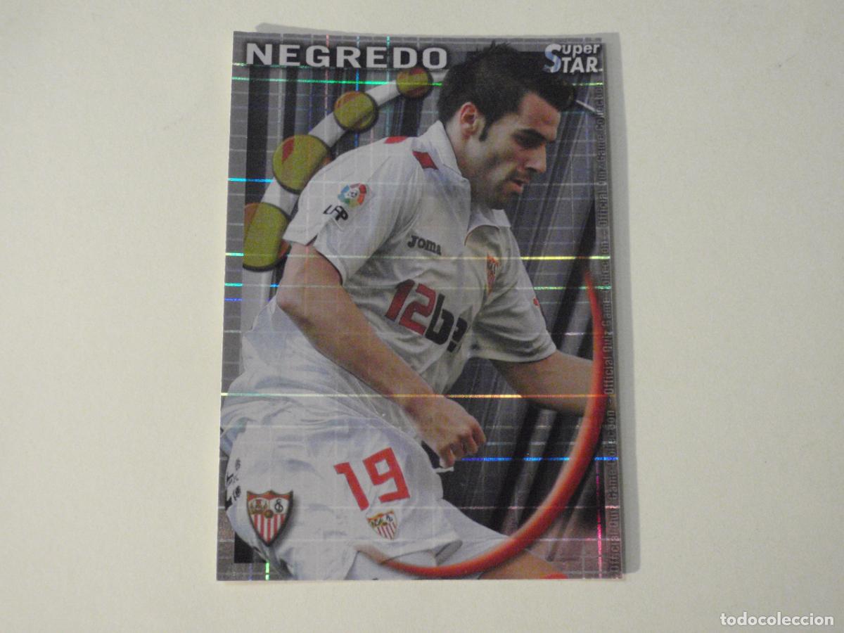 Figurine di Calcio: 105 NEGREDO Sevilla SUPERSTAR CUADROS. MUNDICROMO 2010 2011. LAS FICHAS QUIZ DE LA LIGA 10 11