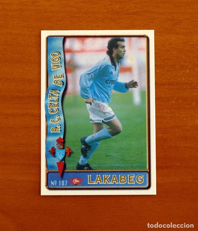 Figurine di Calcio: Celta de Vigo -N&ordm; 187 Lakabeg &Uacute;ltima Hora-Mundicromo Las Fichas de la Liga de F&uacute;tbol 1996-1997-96-97