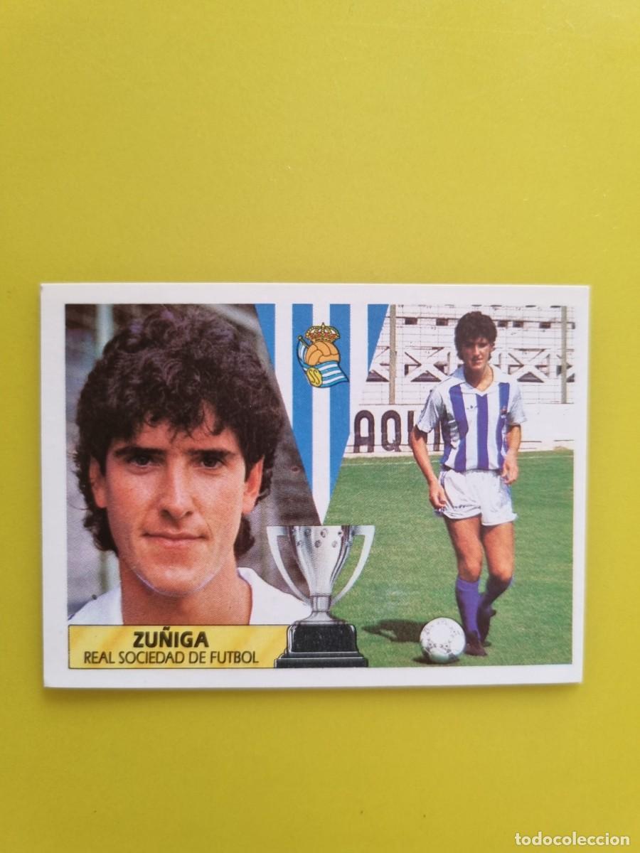 Figurine di Calcio: CROMO LIGA ESTE 87 88 1987 1988 NUNCA PEGADO SIN PEGAR ZU&Ntilde;IGA REAL SOCIEDAD AR1026
