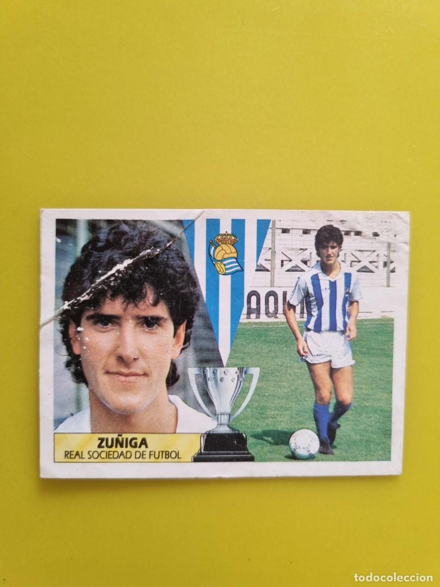 Figurine di Calcio: CROMO LIGA ESTE 87 88 1987 1988 NUNCA PEGADO SIN PEGAR ZU&Ntilde;IGA REAL SOCIEDAD AR1026