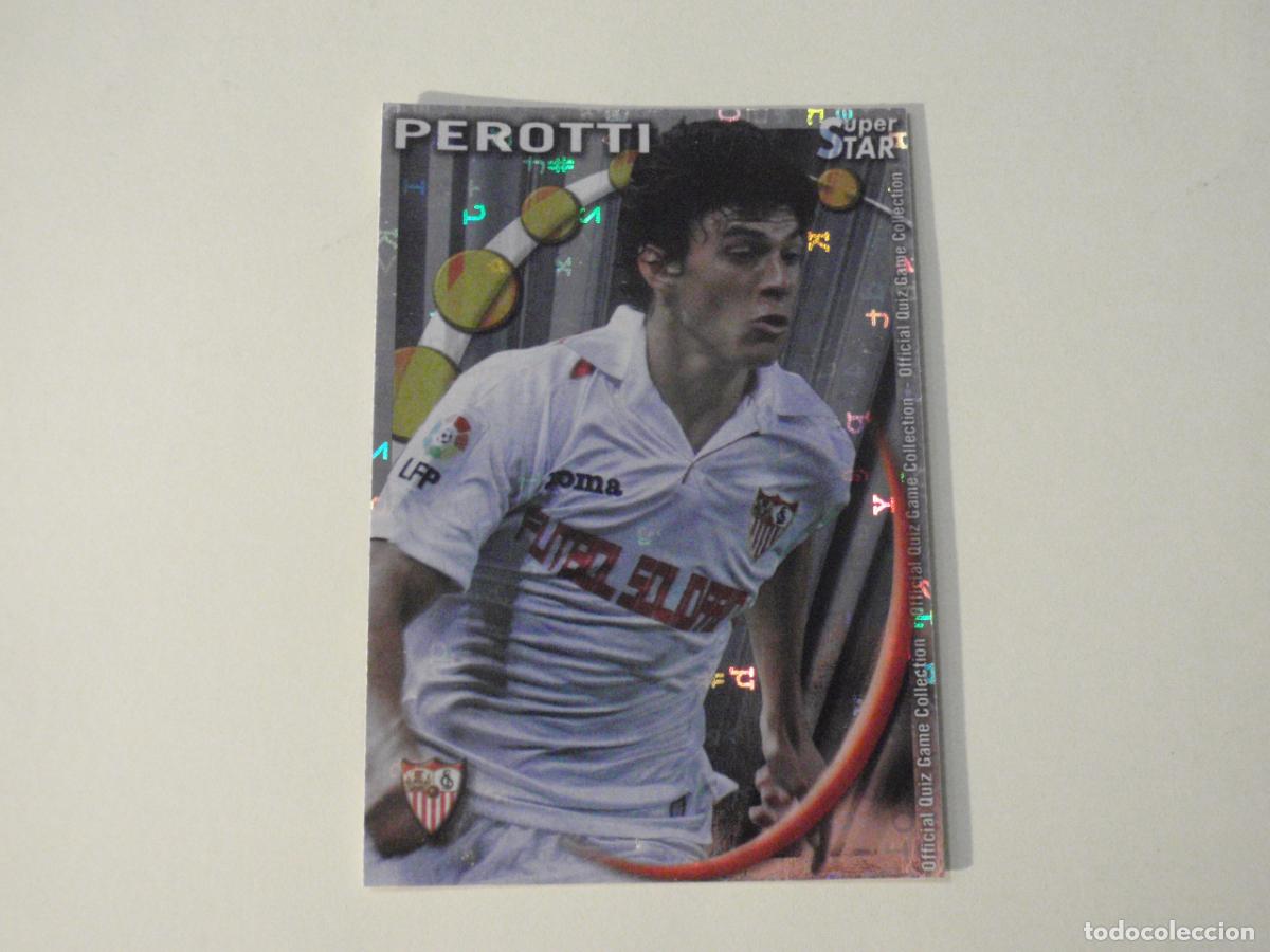 Fu&szlig;ball-Sticker: 107 PEROTTI Sevilla SUPERSTAR LETRAS. MUNDICROMO 2010 2011. LAS FICHAS QUIZ DE LA LIGA 10 11