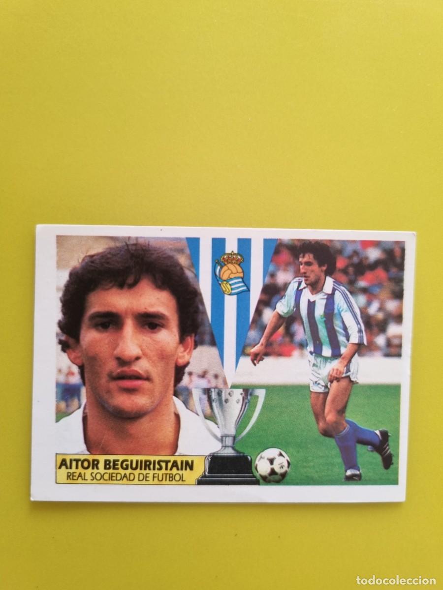 Fu&szlig;ball-Sticker: CROMO LIGA ESTE 87 88 1987 1988 NUNCA PEGADO SIN PEGAR AITOR BEGUIRISTAIN REAL SOCIEDAD AR1026