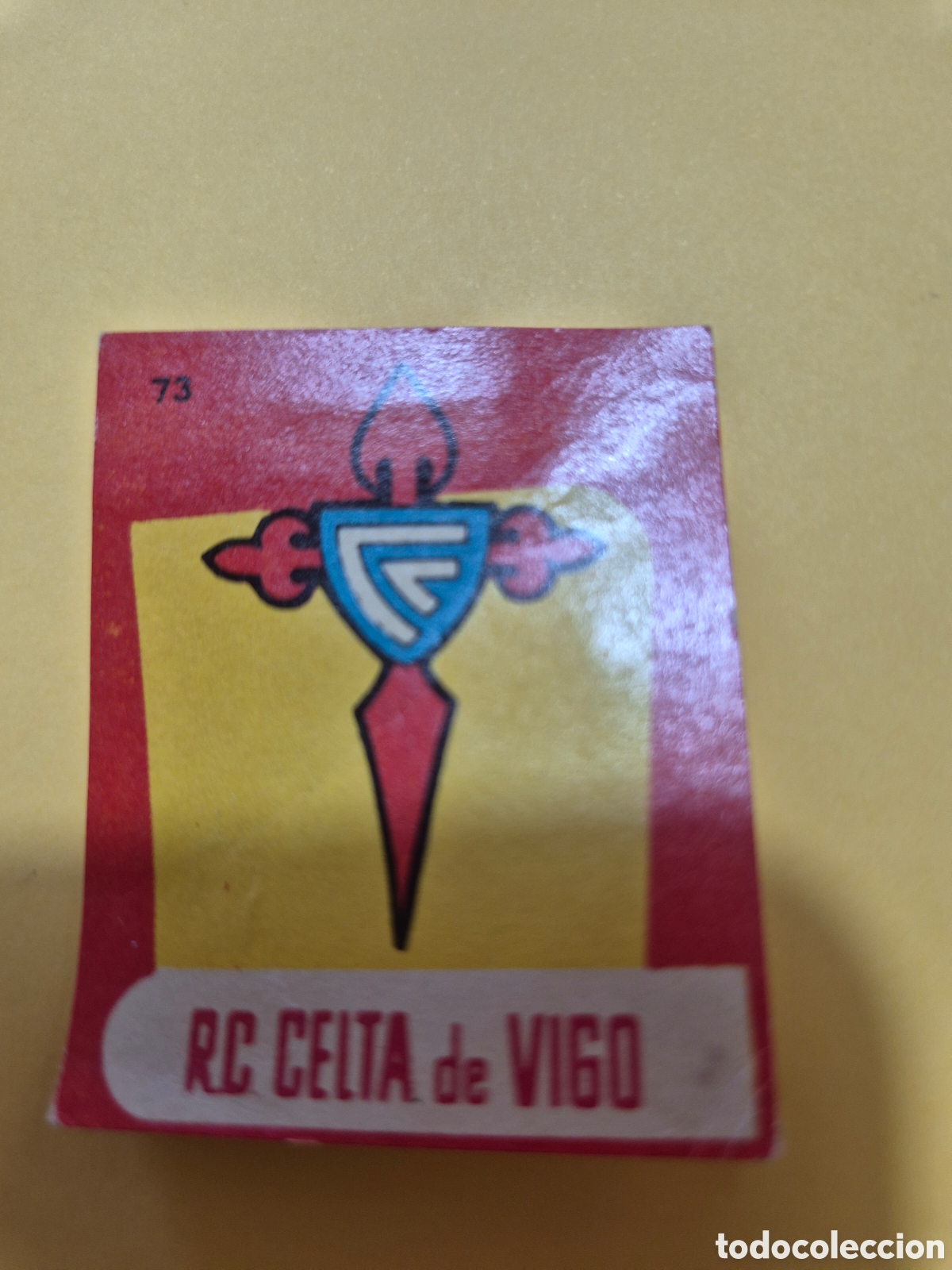 Figurine di Calcio: ESCUDO 73 CELTA DE VIGO CAMPEONES 1959 BRUGUERA