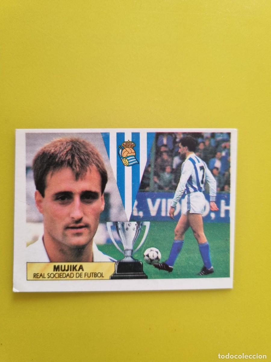 Cromos de f&uacute;tbol: CROMO LIGA ESTE 87 88 1987 1988 NUNCA PEGADO SIN PEGAR MUJIKA REAL SOCIEDAD LEER AR1026