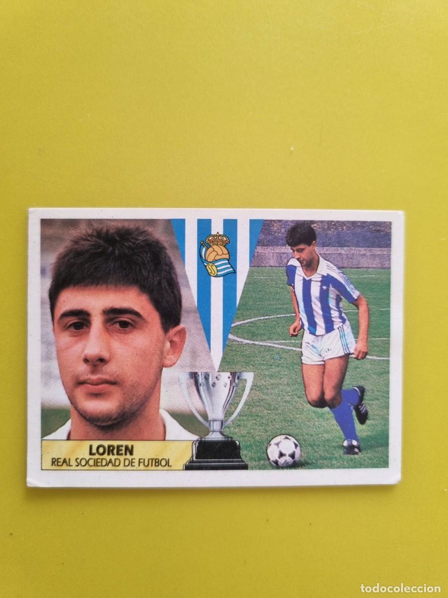 Cromos de f&uacute;tbol: LIGA ESTE 87 88 1987 1988 NUNCA PEGADO SIN PEGAR LOREN REAL SOCIEDAD AR1026