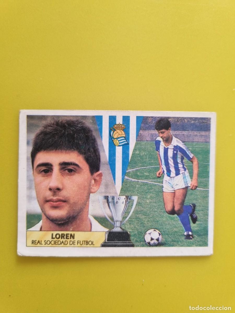 Cromos de f&uacute;tbol: CROMO LIGA ESTE 87 88 1987 1988 NUNCA PEGADO SIN PEGAR LOREN REAL SOCIEDAD AR1026