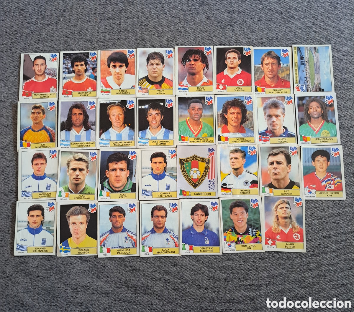 Cromos de f&uacute;tbol: 31 stickers Panini Mundial USA 94. Leer descripci&oacute;n.