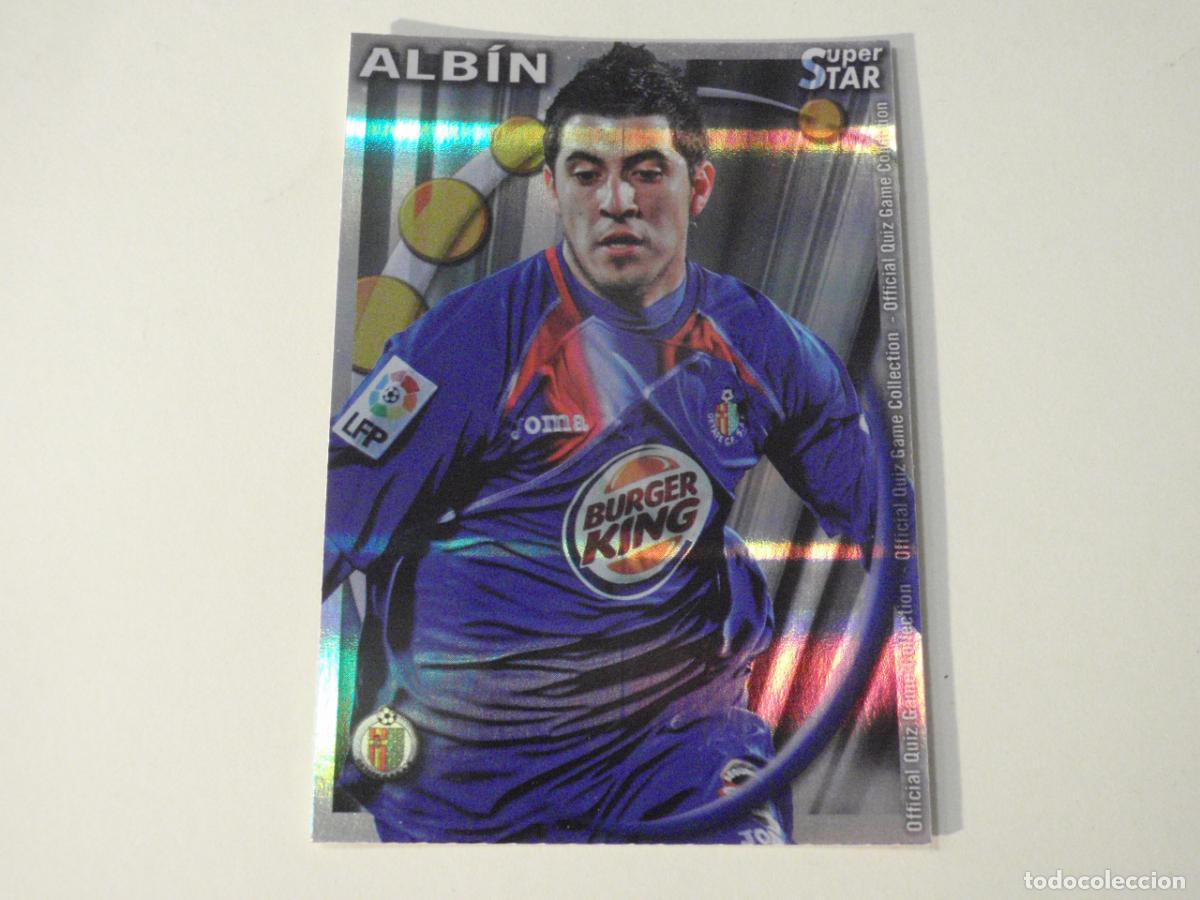 Cromos de f&uacute;tbol: 162 ALBIN Getafe SUPERSTAR BRILLO HORIZONTAL. MUNDICROMO 2010 2011. LAS FICHAS QUIZ DE LA LIGA 10 11