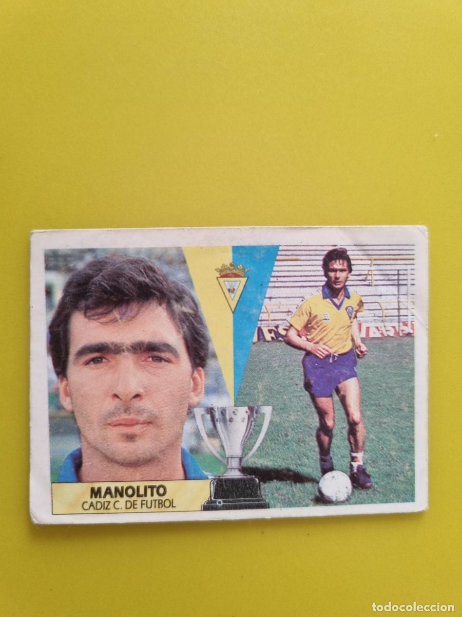 Cromos de f&uacute;tbol: CROMO LIGA ESTE 87 88 1987 1988 NUNCA PEGADO SIN PEGAR MANOLITO CADIZ CF AR1026