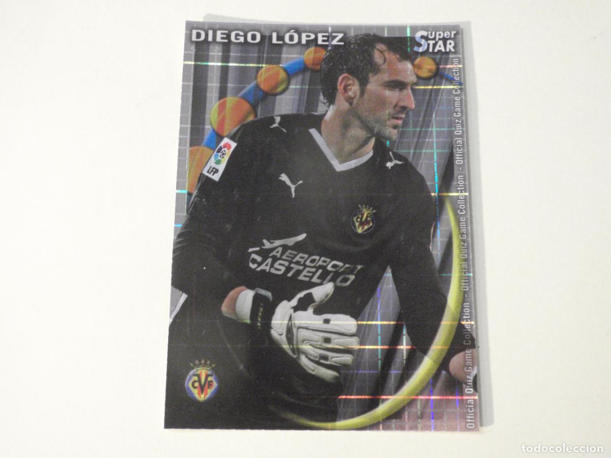 Cromos de f&uacute;tbol: 185 DIEGO L&Oacute;PEZ Villarreal SUPERSTAR CUADROS. MUNDICROMO 2010 2011. LAS FICHAS QUIZ DE LA LIGA 10 11