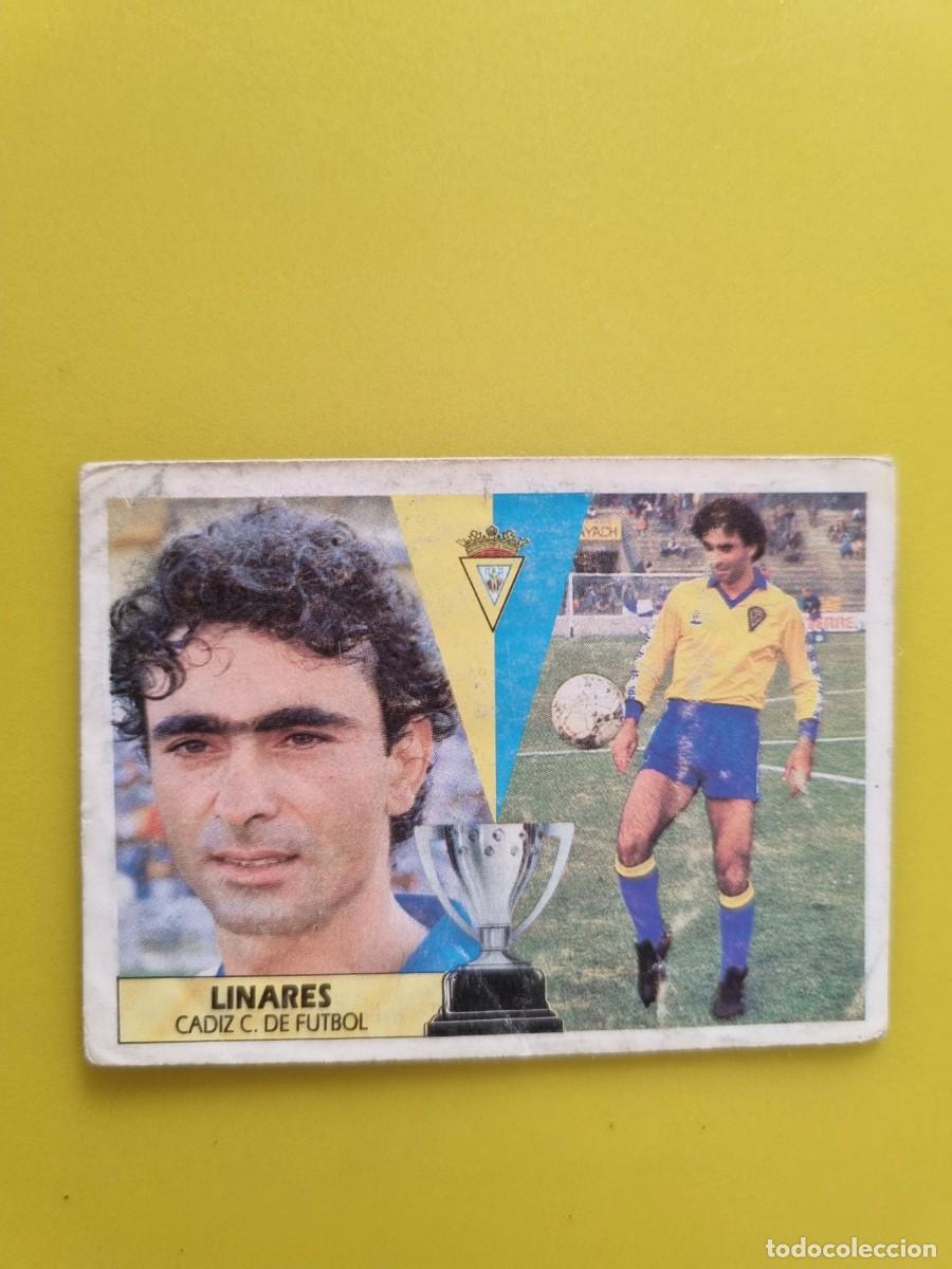 Cromos de f&uacute;tbol: CROMO LIGA ESTE 87 88 1987 1988 NUNCA PEGADO SIN PEGAR LINARES LEER CADIZ CF AR1026