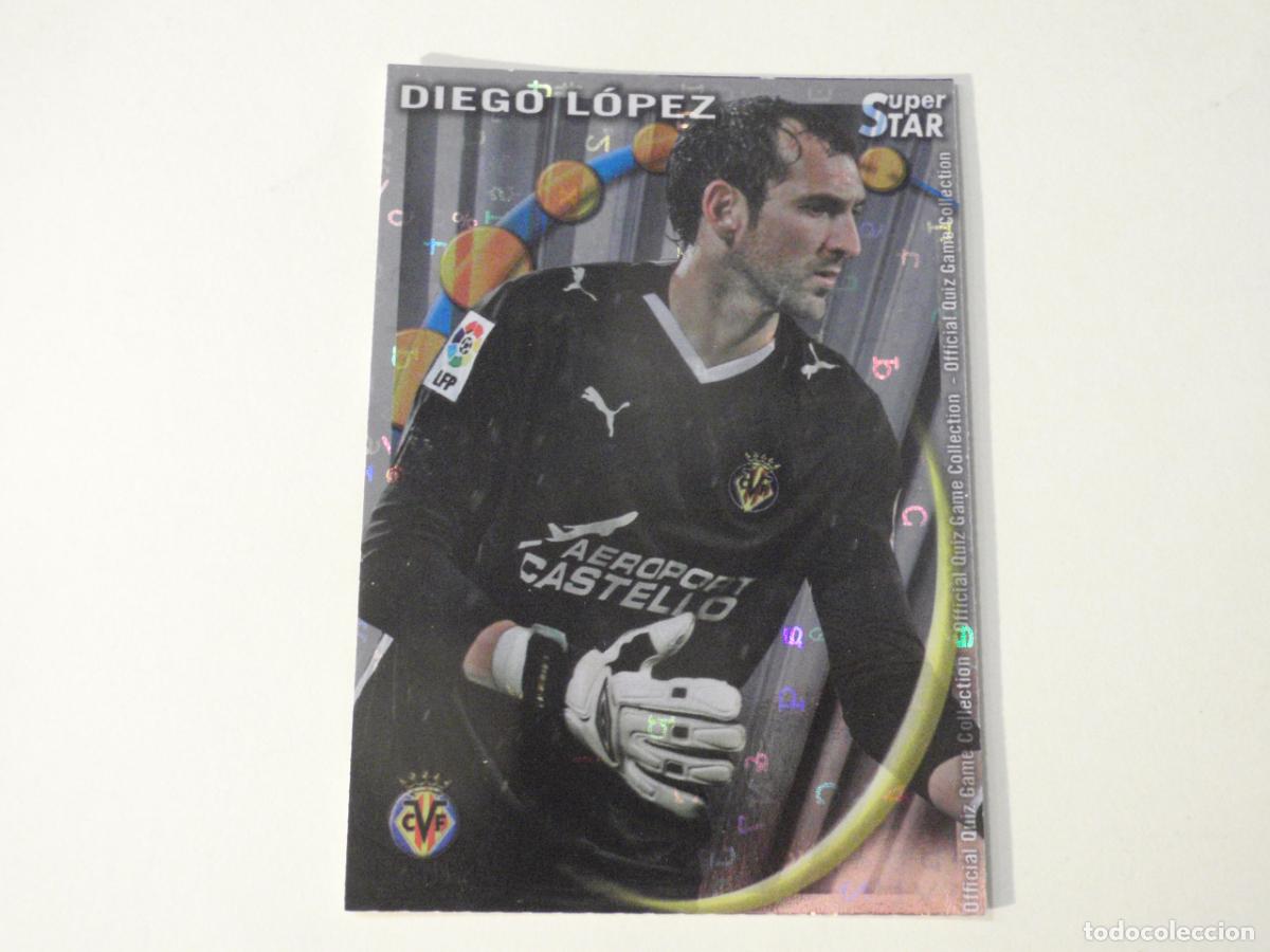 Cromos de f&uacute;tbol: 185 DIEGO L&Oacute;PEZ Villarreal SUPERSTAR LETRAS. MUNDICROMO 2010 2011. LAS FICHAS QUIZ DE LA LIGA 10 11