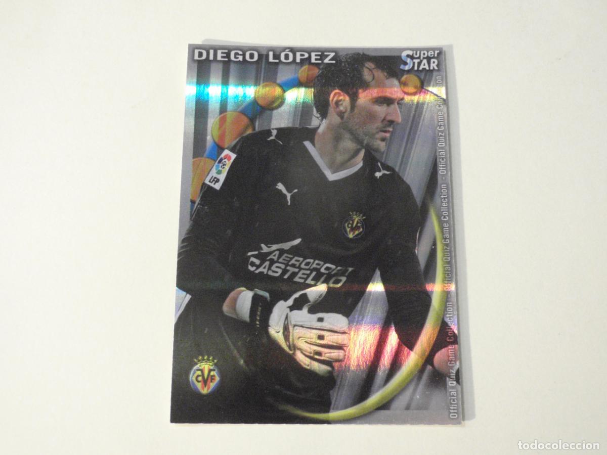 Cromos de f&uacute;tbol: 185 DIEGO L&Oacute;PEZ SUPERSTAR BRILLO HORIZONTAL. MUNDICROMO 2010 2011. LAS FICHAS QUIZ DE LA LIGA 10 11