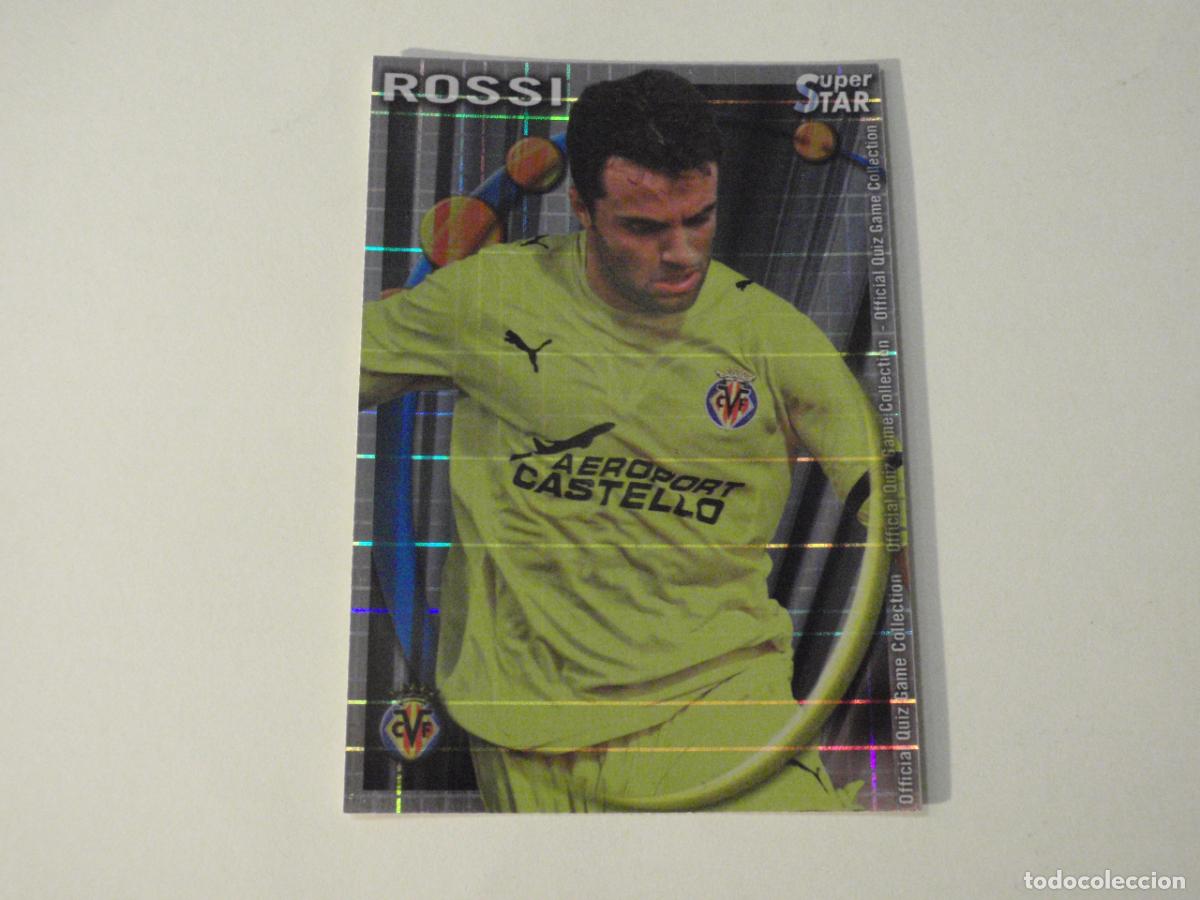 Cromos de f&uacute;tbol: 186 ROSSI Villarreal SUPERSTAR CUADROS. MUNDICROMO 2010 2011. LAS FICHAS QUIZ DE LA LIGA 10 11