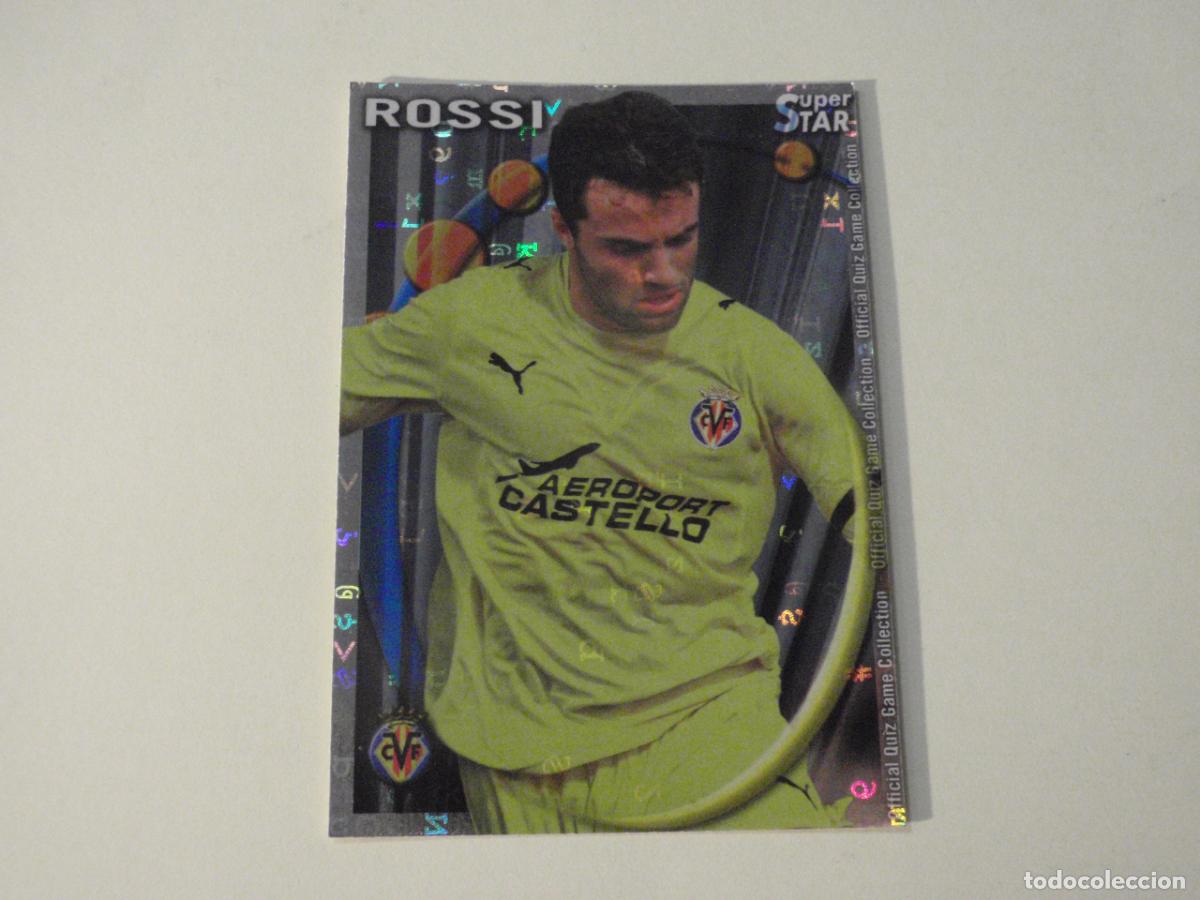 Cromos de f&uacute;tbol: 186 ROSSI Villarreal SUPERSTAR LETRAS. MUNDICROMO 2010 2011. LAS FICHAS QUIZ DE LA LIGA 10 11