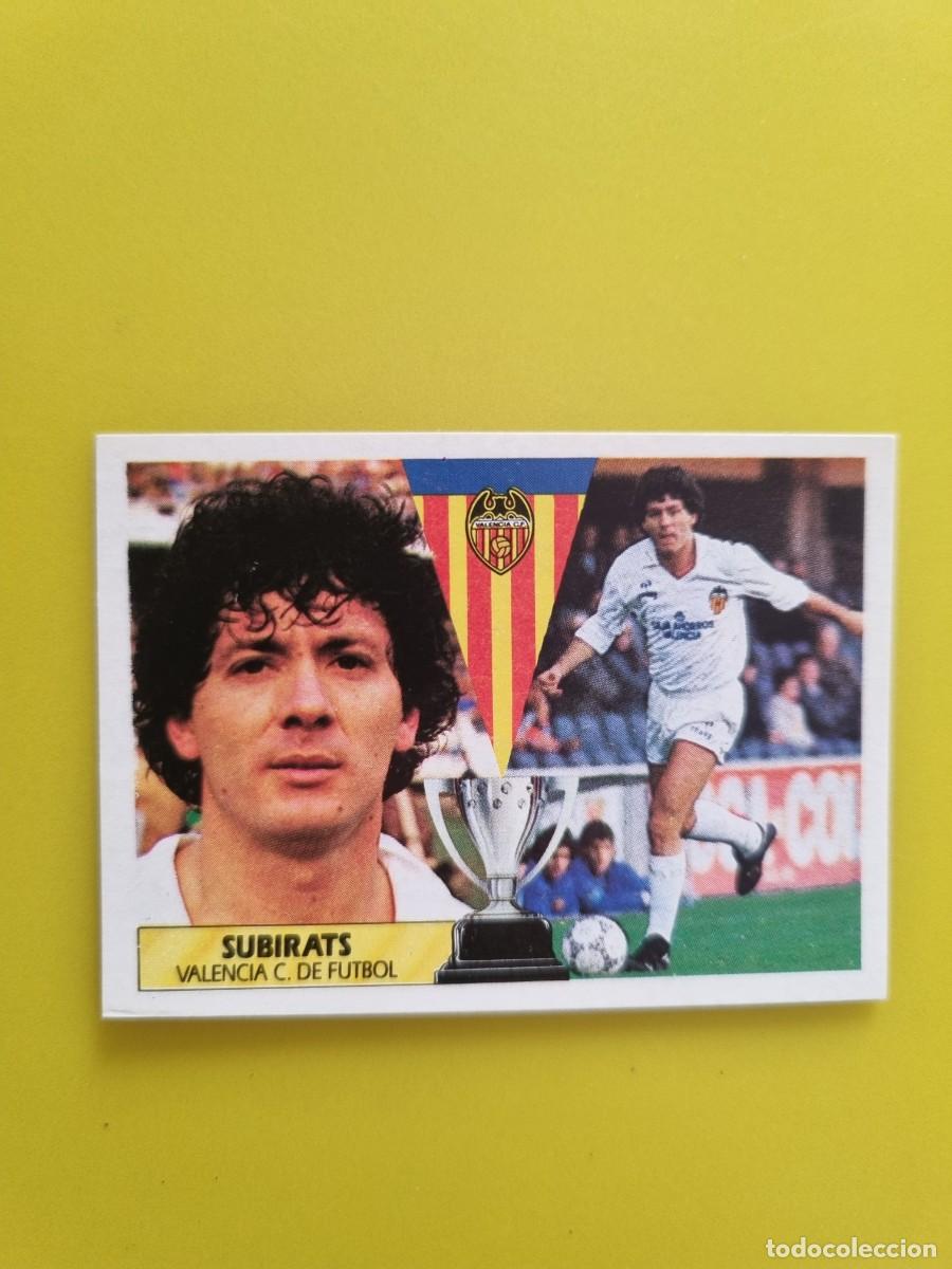 Cromos de f&uacute;tbol: CROMO LIGA ESTE 87 88 1987 1988 NUNCA PEGADO SIN PEGAR SUBIRATS VALENCIA CF AR1026