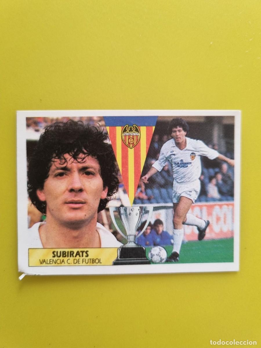 Cromos de f&uacute;tbol: CROMO LIGA ESTE 87 88 1987 1988 NUNCA PEGADO SIN PEGAR SUBIRATS VALENCIA CF AR1026