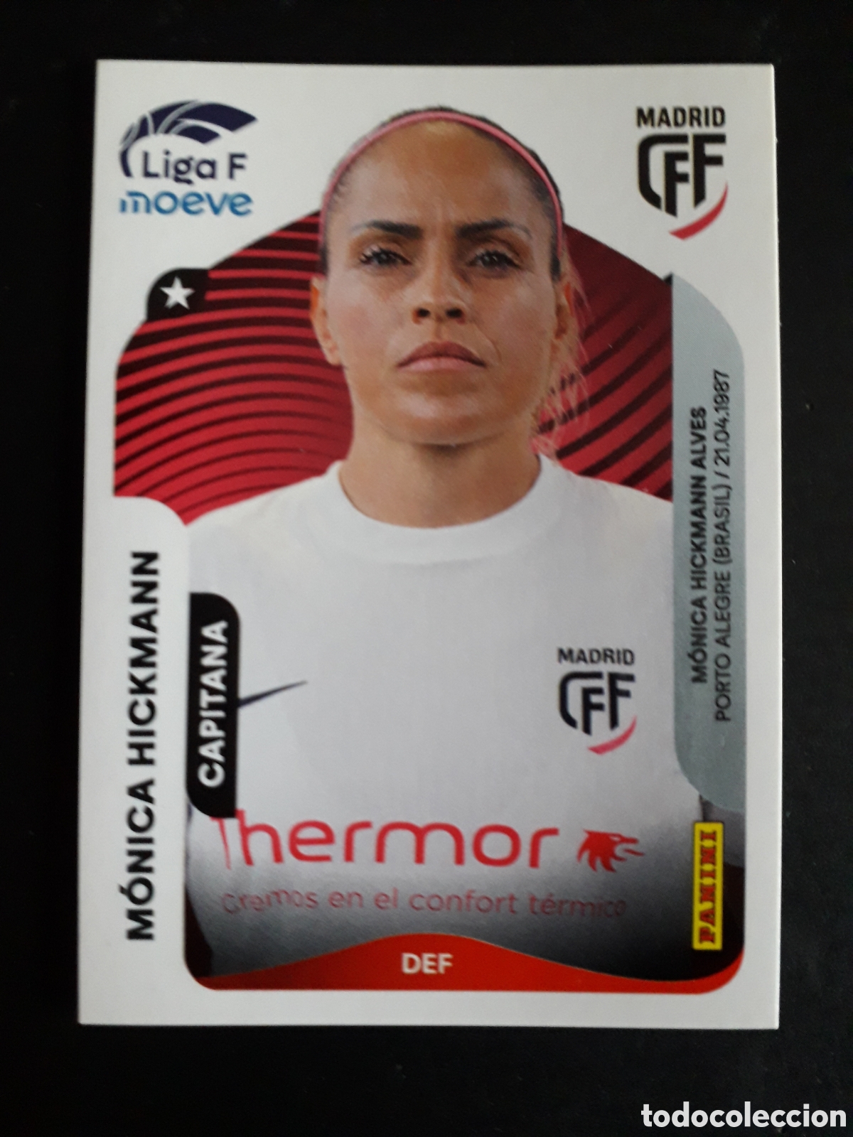 Football Stickers: M&Oacute;NICA HICKMANN MADRID CFF N&deg; 250 LIGA F FEMENINA 2025 2026 25 26 PANINI SIN PEGAR PEDIDO M&Iacute;NIMO 3&euro;.