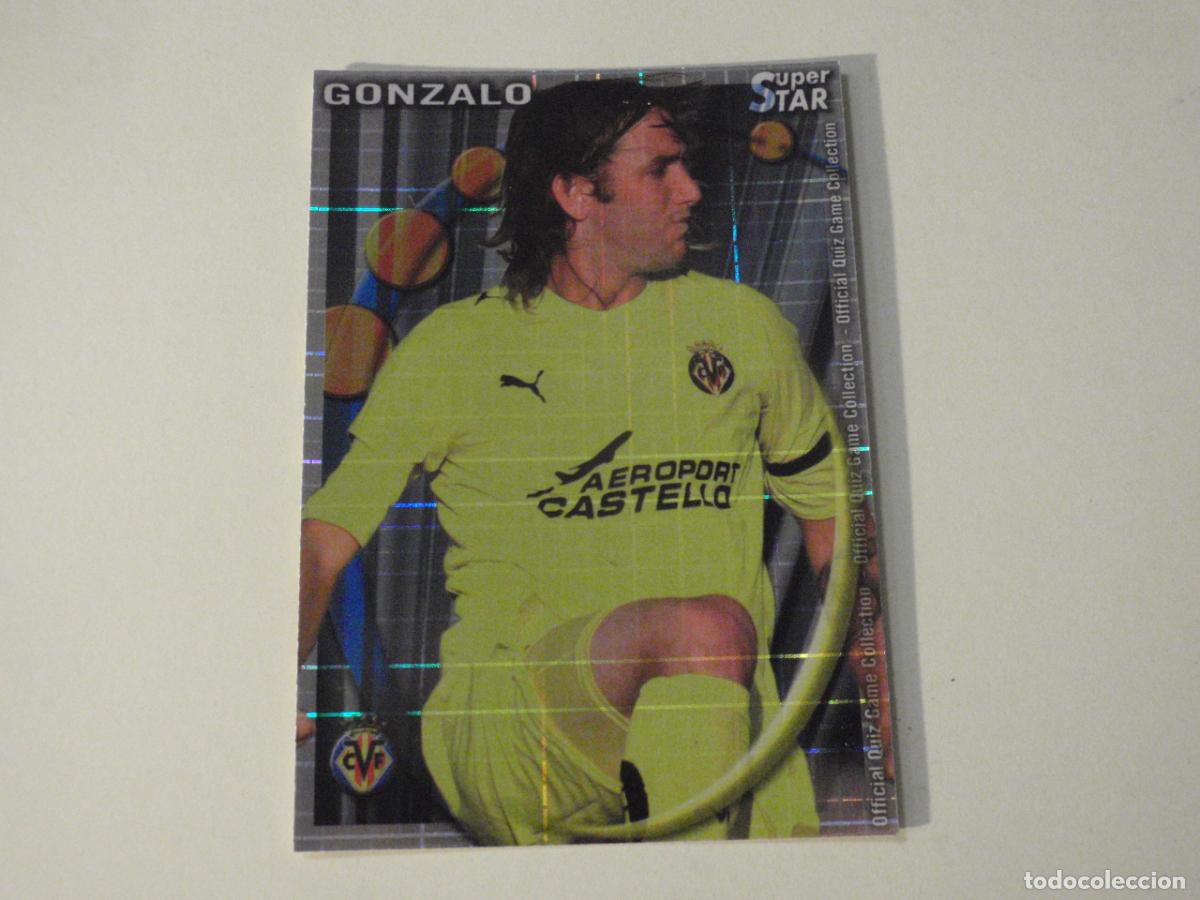 Football Stickers: 187 GONZALO Villarreal SUPERSTAR CUADROS. MUNDICROMO 2010 2011. LAS FICHAS QUIZ DE LA LIGA 10 11