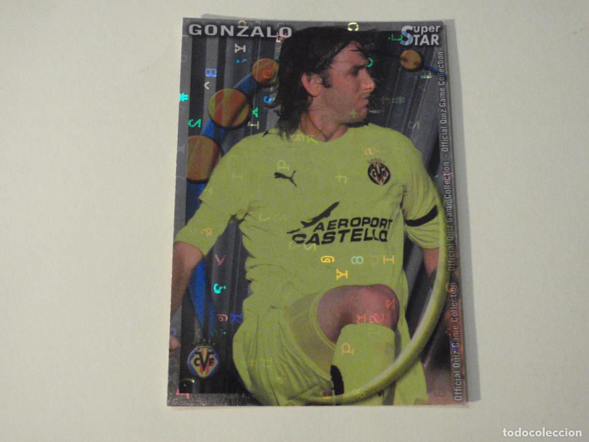 Figurine di Calcio: 187 GONZALO Villarreal SUPERSTAR LETRAS. MUNDICROMO 2010 2011. LAS FICHAS QUIZ DE LA LIGA 10 11
