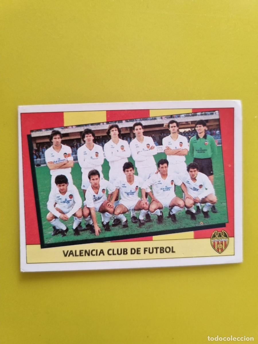 Figurine di Calcio: CROMO LIGA ESTE 87 88 1987 1988 NUNCA PEGADO SIN PEGAR ALINEACION VALENCIA CF AR1026