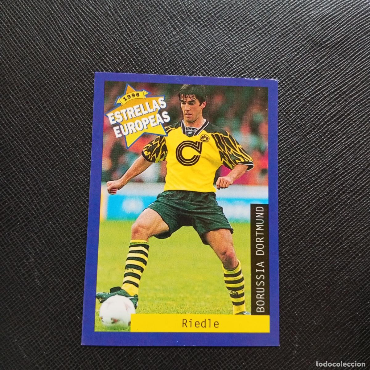 Figurine di Calcio: 21 RIEDLE BORUSSIA DORTMUND PANINI ESTRELLAS EUROPEAS 1996 CROMO FUTBOL 96 - A193 PG19