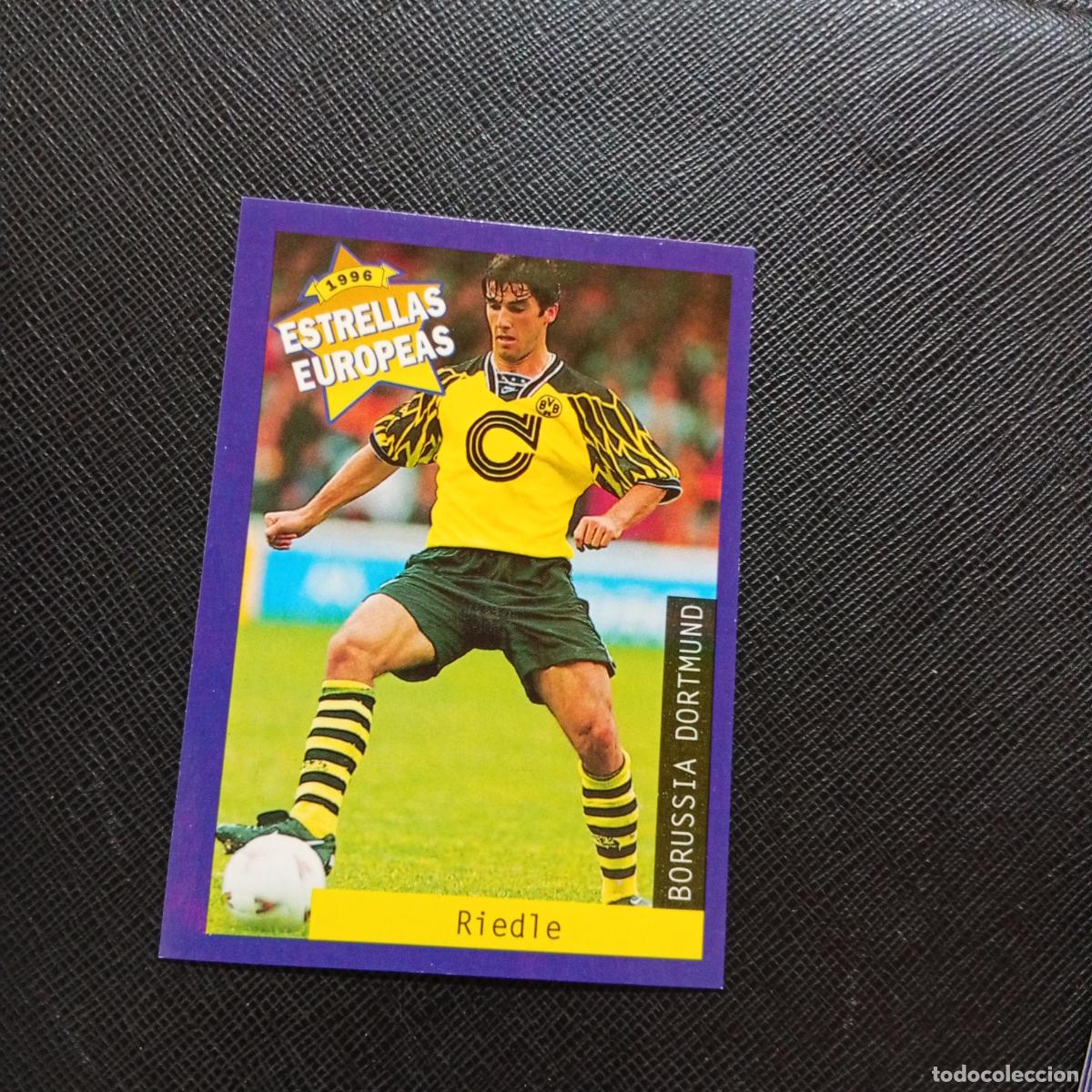 Figurine di Calcio: 21 RIEDLE BORUSSIA DORTMUND PANINI ESTRELLAS EUROPEAS 1996 CROMO FUTBOL 96 - A193 PG37