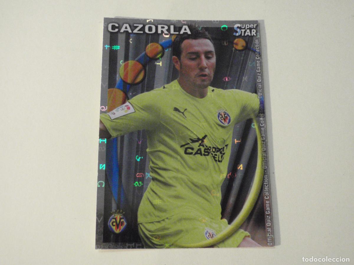 Figurine di Calcio: 188 CAZORLA Villarreal SUPERSTAR LETRAS. MUNDICROMO 2010 2011. LAS FICHAS QUIZ DE LA LIGA 10 11