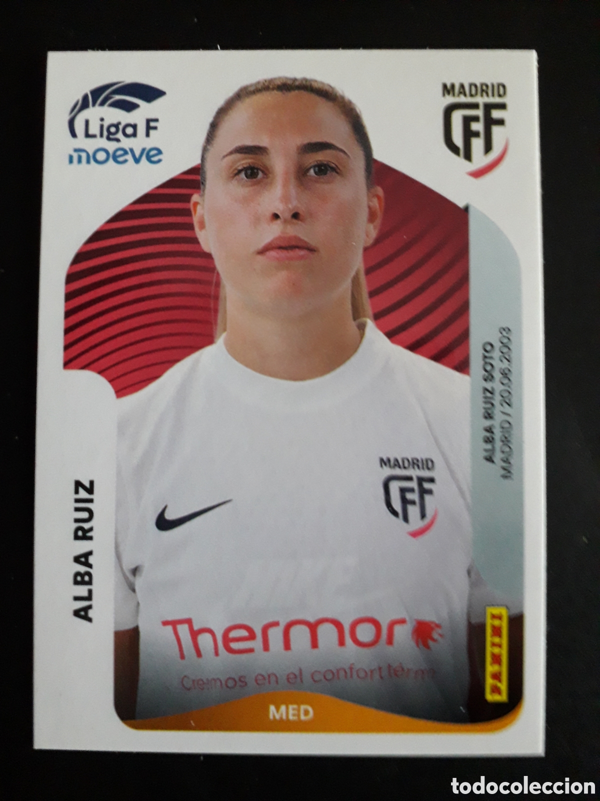 Cartes &agrave; collectionner de Football: ALBA RUIZ MADRID CFF N&deg; 254 LIGA F FEMENINA 2025 2026 25 26 PANINI SIN PEGAR PEDIDO M&Iacute;NIMO 3&euro;