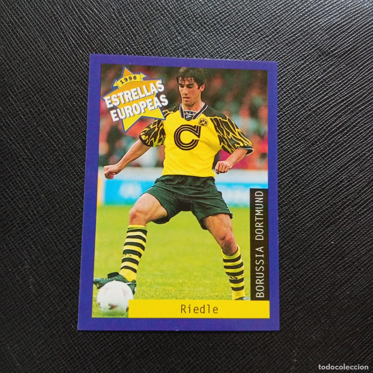 Cartes &agrave; collectionner de Football: 21 RIEDLE BORUSSIA DORTMUND PANINI ESTRELLAS EUROPEAS 1996 CROMO FUTBOL 96 - A193 PG37 B