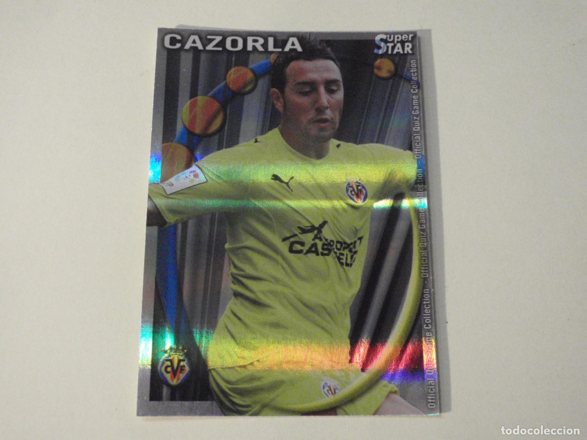 Cartes &agrave; collectionner de Football: 188 CAZORLA Villarreal SUPERSTAR BRILLO HORIZONTAL MUNDICROMO 2010 2011. LAS FICHAS QUIZ DE LA LIGA