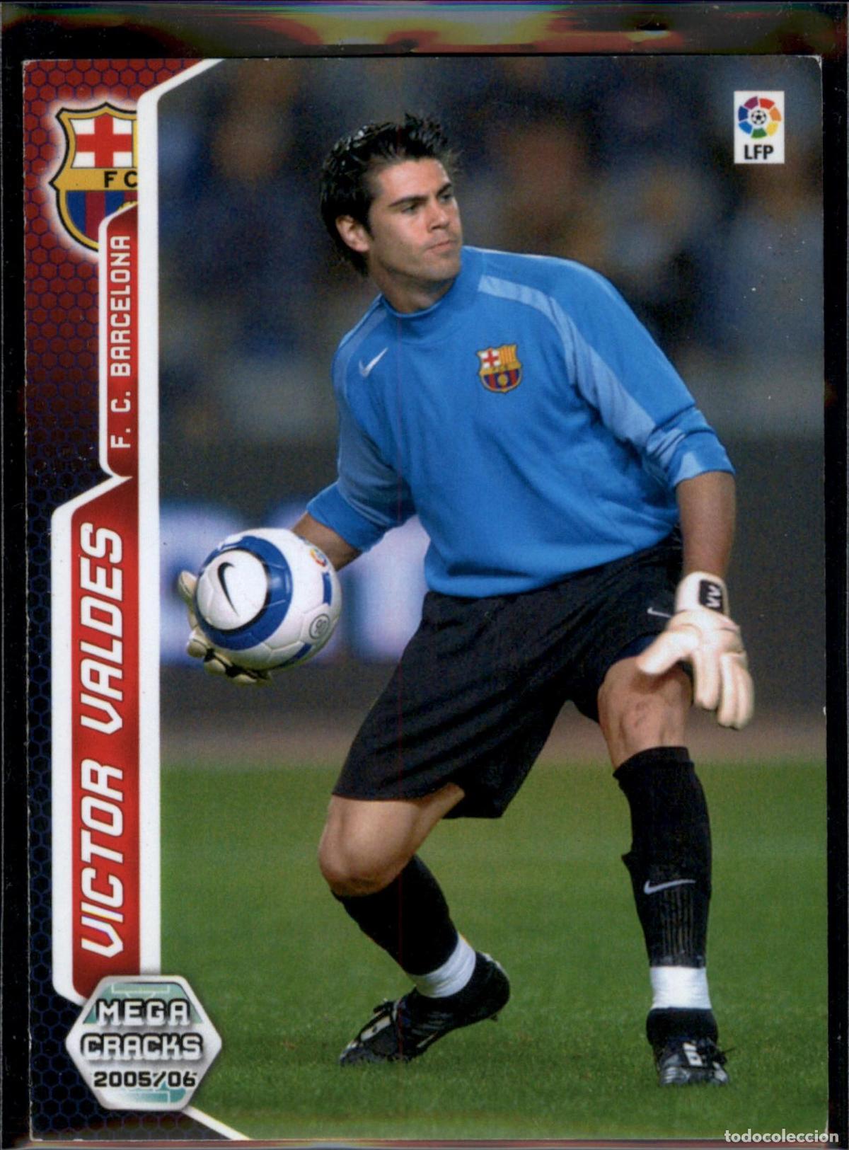 Cartes &agrave; collectionner de Football: V&iacute;ctor Vald&eacute;s N&ordm; 56 Bar&ccedil;a (Barcelona) LFP Megacracks 2005 2006 Panini 05 06