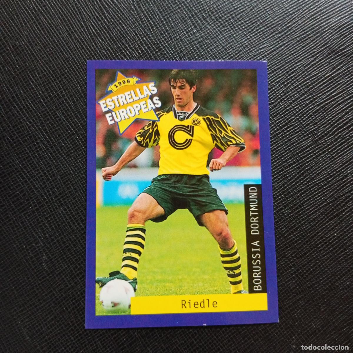 Cartes &agrave; collectionner de Football: 21 RIEDLE BORUSSIA DORTMUND PANINI ESTRELLAS EUROPEAS 1996 CROMO FUTBOL 96 - A193 PG46
