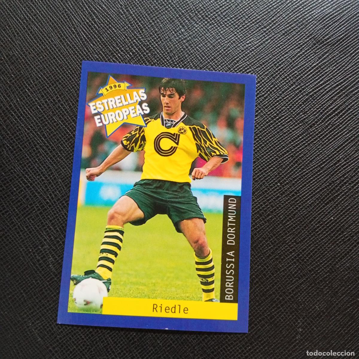 Cartes &agrave; collectionner de Football: 21 RIEDLE BORUSSIA DORTMUND PANINI ESTRELLAS EUROPEAS 1996 CROMO FUTBOL 96 - A193 PG46 B