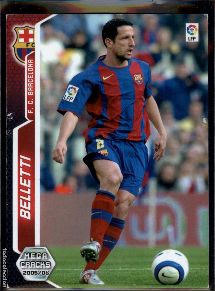 Cartes &agrave; collectionner de Football: Belletti N&ordm; 57 Bar&ccedil;a (Barcelona) LFP Megacracks 2005 2006 Panini 05 06