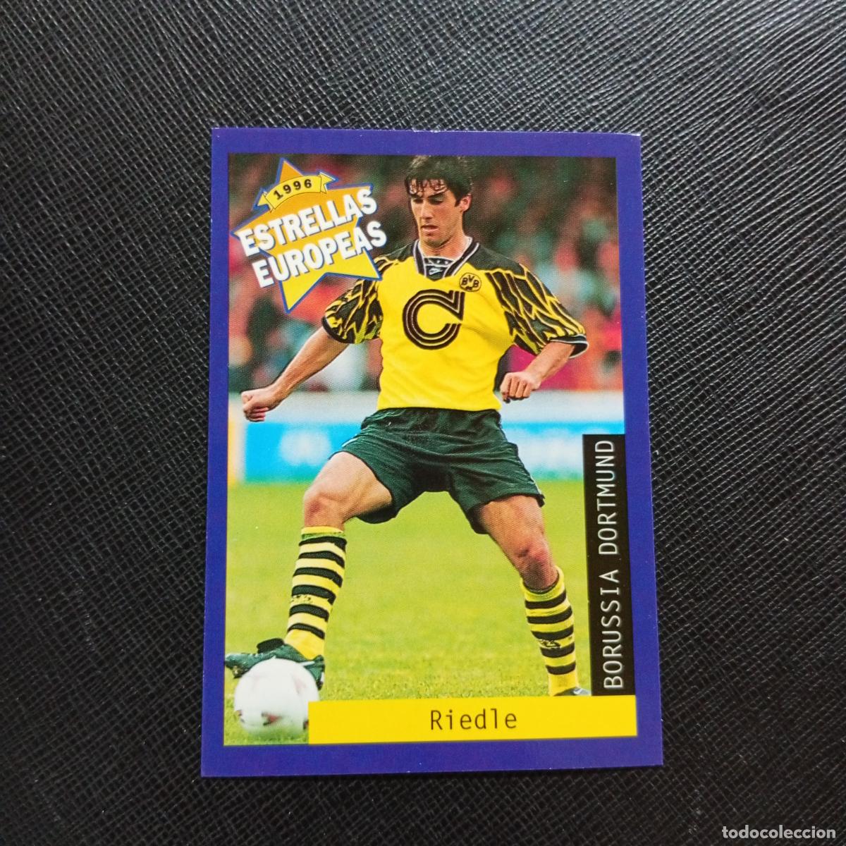 Cartes &agrave; collectionner de Football: 21 RIEDLE BORUSSIA DORTMUND PANINI ESTRELLAS EUROPEAS 1996 CROMO FUTBOL 96 - A193 PG55