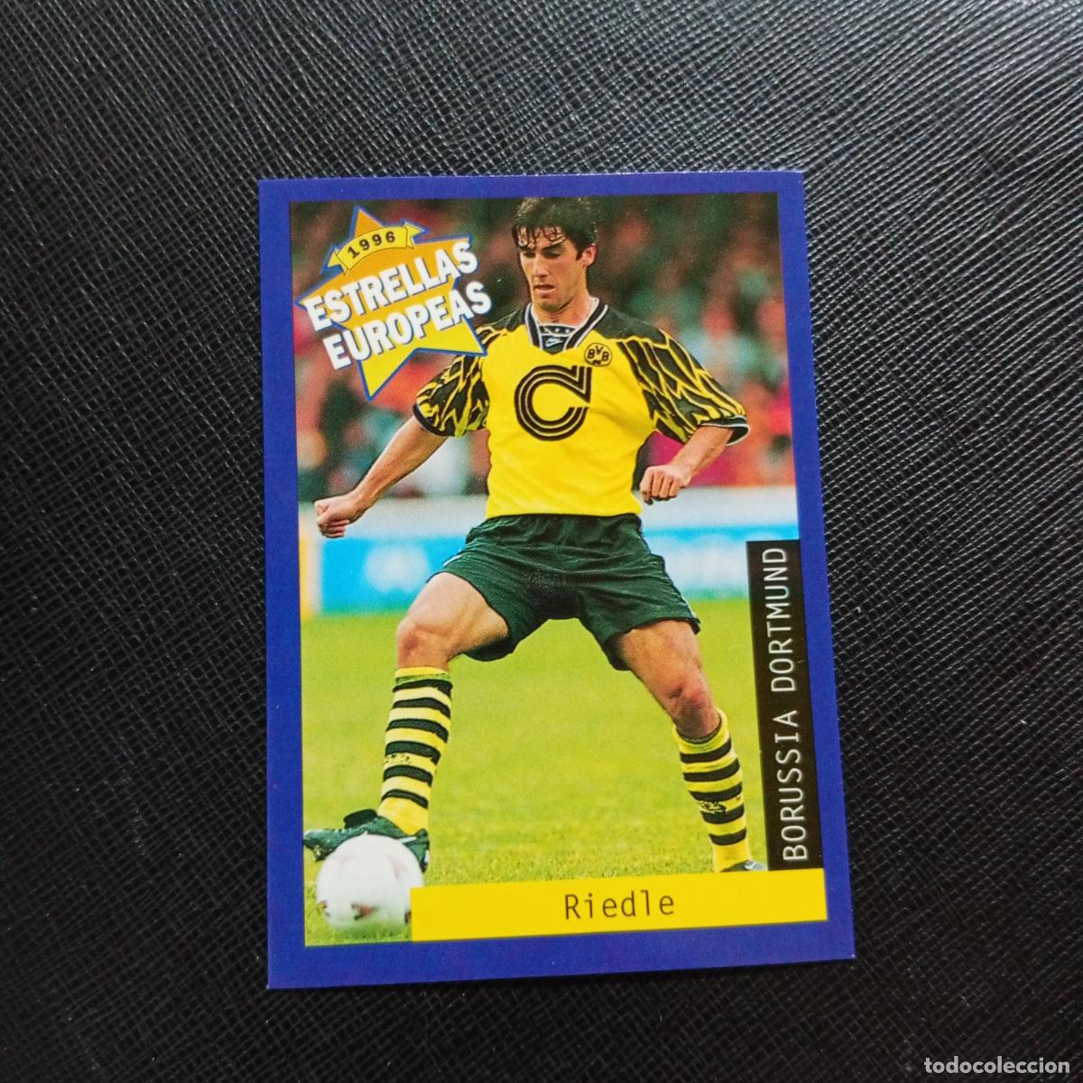 Cartes &agrave; collectionner de Football: 21 RIEDLE BORUSSIA DORTMUND PANINI ESTRELLAS EUROPEAS 1996 CROMO FUTBOL 96 - A193 PG73