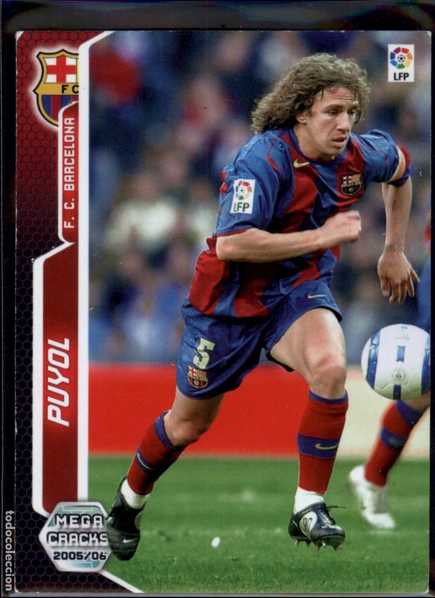 Fu&szlig;ball-Sticker: Puyol N&ordm; 58 Bar&ccedil;a (Barcelona) LFP Megacracks 2005 2006 Panini 05 06