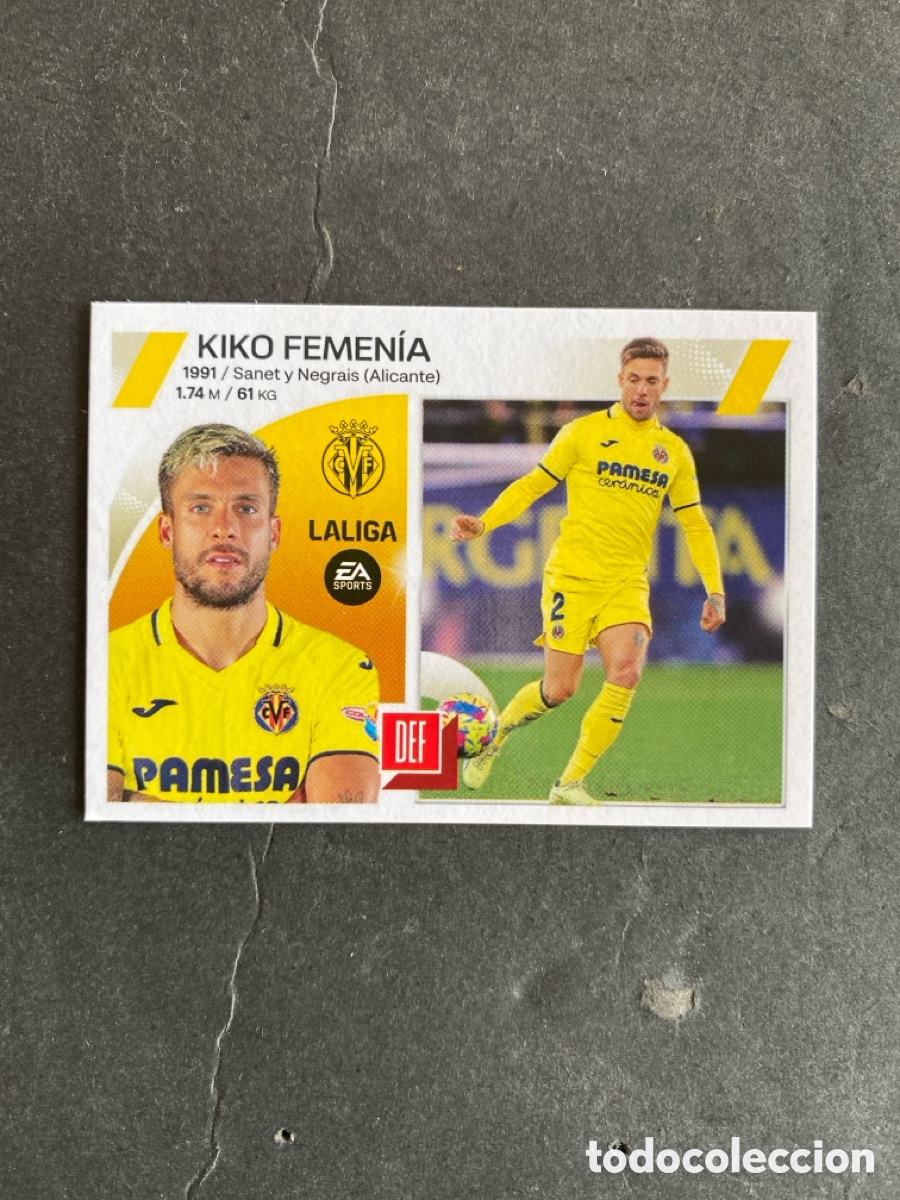 Cromos de f&uacute;tbol: Cromo liga 23/24 Villarreal N* 5 B