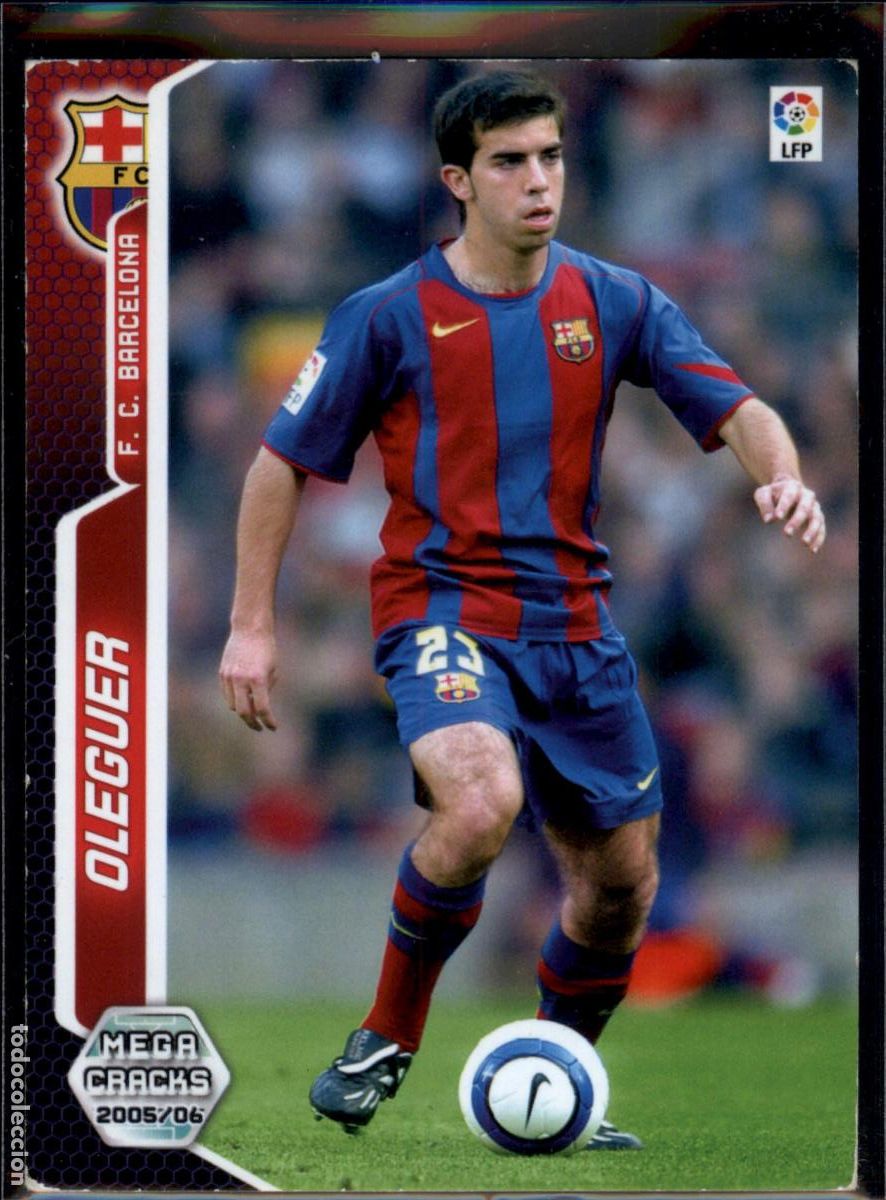 Cromos de f&uacute;tbol: Oleguer N&ordm; 59 Bar&ccedil;a (Barcelona) LFP Megacracks 2005 2006 Panini 05 06