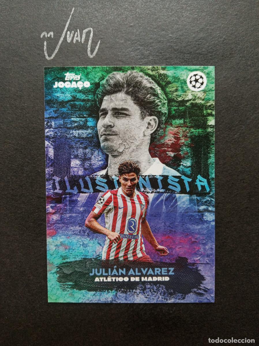 Figurine di Calcio: ILUSIONISTA JULIAN ALVAREZ ATLETICO MADRID ARGENTINA ⚽ TOPPS &reg; JOGA&Ccedil;O BRASIL 2025 2026 25 26 NUEVO