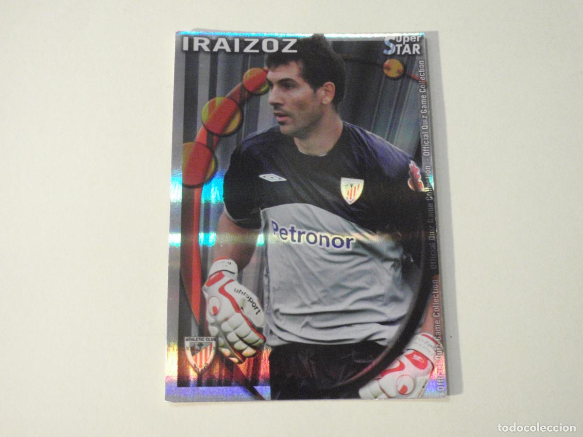 Fu&szlig;ball-Sticker: 212 IRAIZOZ Athl&eacute;tic SUPERSTAR BRILLO HORIZONTAL. MUNDICROMO 2010 2011. LAS FICHAS QUIZ DE LA LIGA
